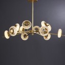 Loft Industry Modern - Gold Ring Diamond Chandelier